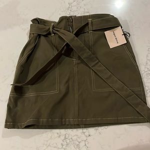 SuperDown Green Mini Skirt Tie Front Revolve